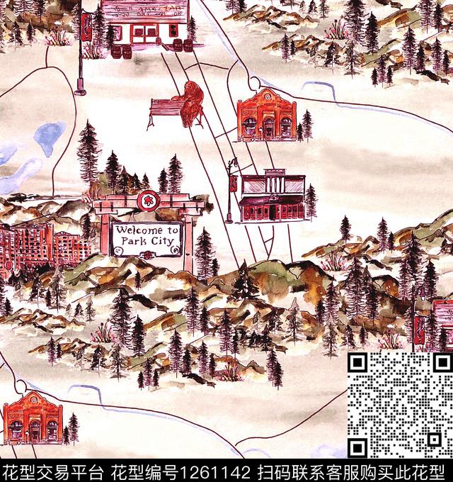 山古典花纹hill数码印花华亿平台下载（图片编号: 1261142） - 瓦栏（Walan）