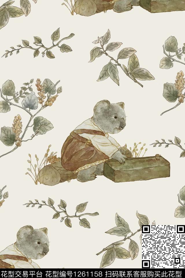 花卉水彩数码印花华亿平台下载（图片编号: 1261158） - 瓦栏（Walan）