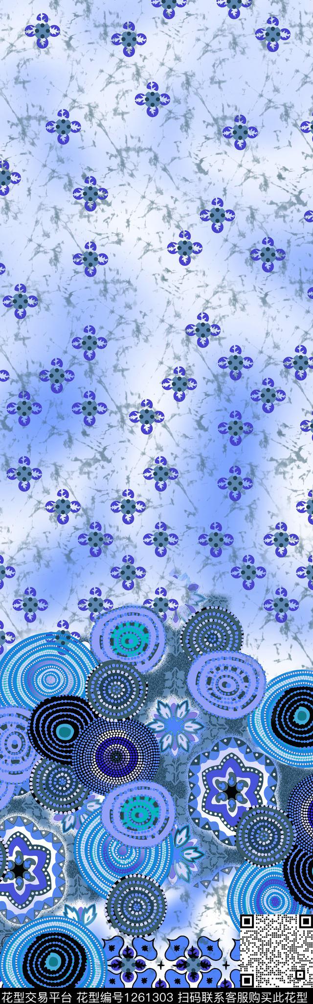 欧式定位花欧洲数码华亿平台数码印花华亿平台下载（图片编号: 1261303） - 瓦栏（Walan）