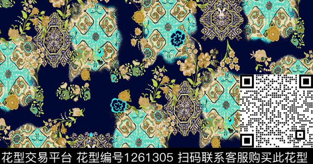 欧洲数码华亿平台大牌风数码印花华亿平台下载（图片编号: 1261305） - 瓦栏（Walan）