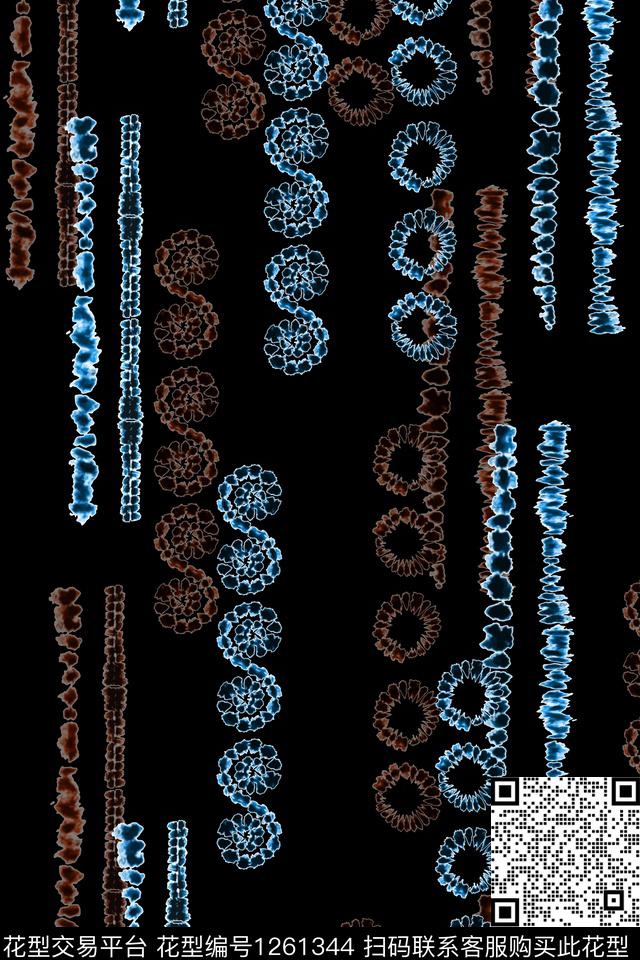 简约抽象男装数码印花华亿平台下载（图片编号: 1261344） - 瓦栏（Walan）