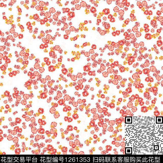 花卉小碎花小清新传统印花华亿平台下载（图片编号: 1261353） - 瓦栏（Walan）