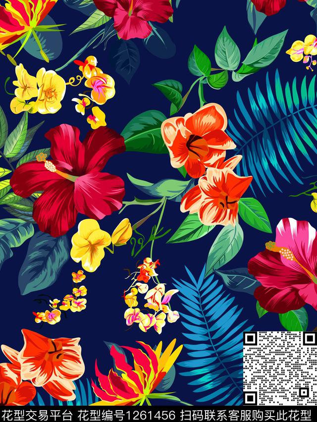 棕榈树热带华亿平台数码华亿平台数码印花华亿平台下载（图片编号: 1261456） - 瓦栏（Walan）