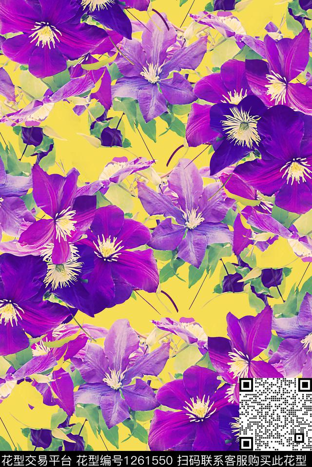 绿植树叶数码华亿平台春夏华亿平台数码印花华亿平台下载（图片编号: 1261550） - 瓦栏（Walan）