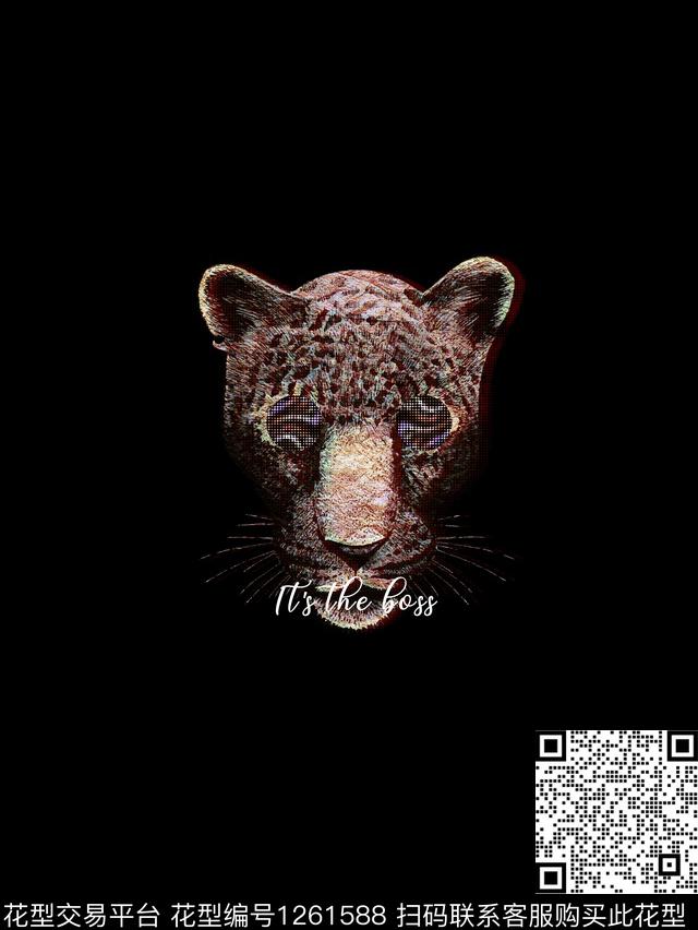 动物头字母数码华亿平台数码印花华亿平台下载（图片编号: 1261588） - 瓦栏（Walan）