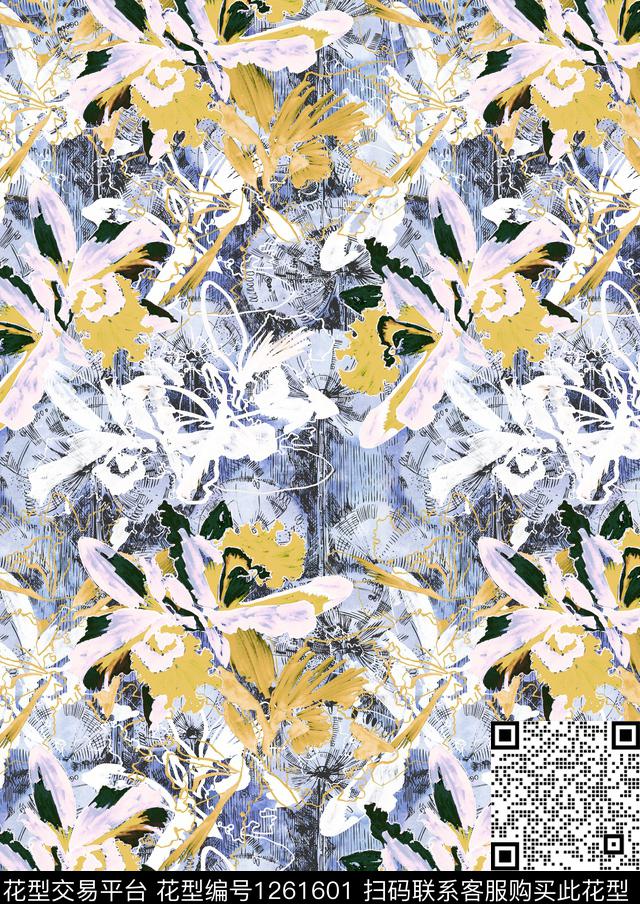 女装花卉数码华亿平台数码印花华亿平台下载（图片编号: 1261601） - 瓦栏（Walan）