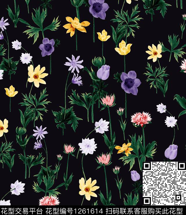 小碎花大牌风扑克数码印花华亿平台下载（图片编号: 1261614） - 瓦栏（Walan）