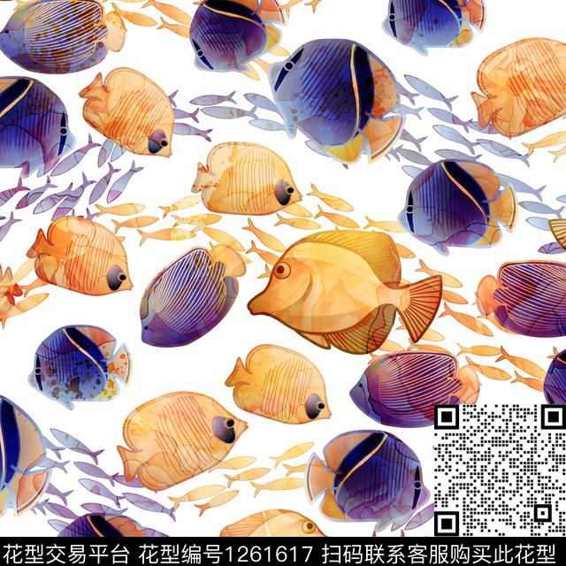 女装数码华亿平台热带鱼数码印花华亿平台下载（图片编号: 1261617） - 瓦栏（Walan）