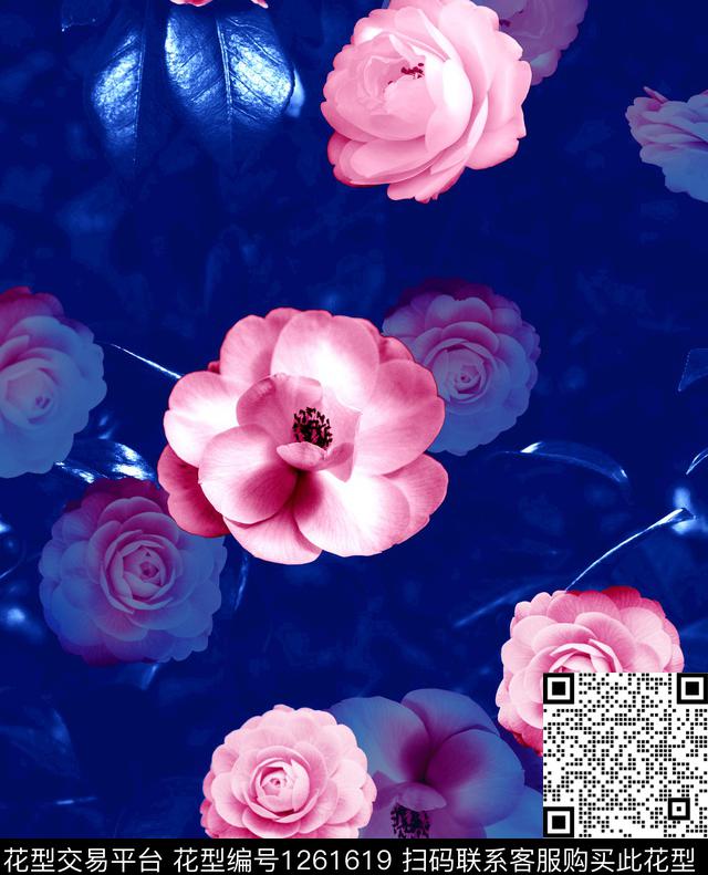 茶花数码印花华亿平台下载（图片编号: 1261619） - 瓦栏（Walan）