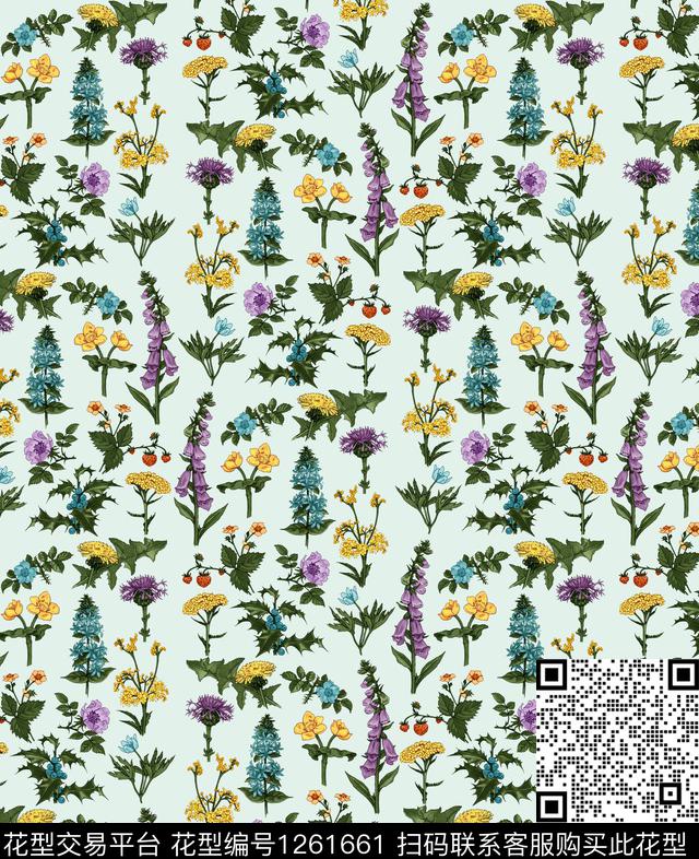 小碎花大牌风扑克数码印花华亿平台下载（图片编号: 1261661） - 瓦栏（Walan）