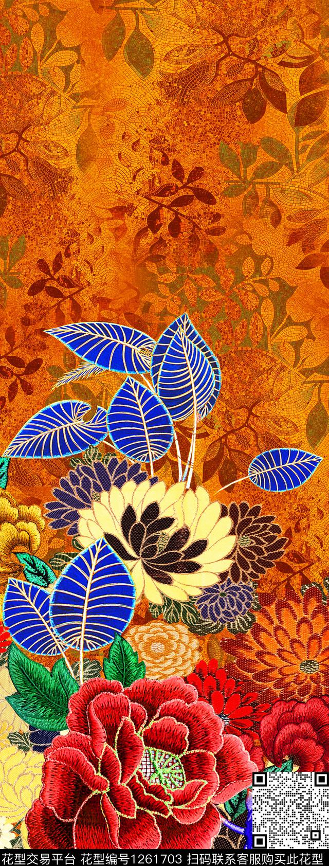 定位花数码华亿平台热带华亿平台数码印花华亿平台下载（图片编号: 1261703） - 瓦栏（Walan）