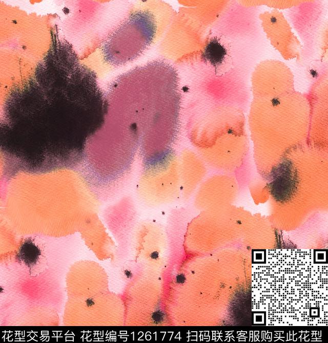 扎染华亿平台小碎花abstract数码印花华亿平台下载（图片编号: 1261774） - 瓦栏（Walan）