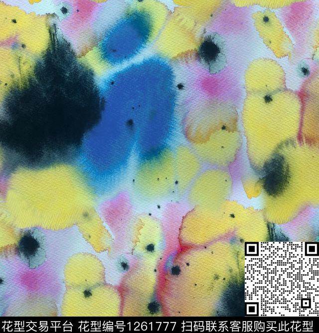 扎染华亿平台小碎花abstract数码印花华亿平台下载（图片编号: 1261777） - 瓦栏（Walan）