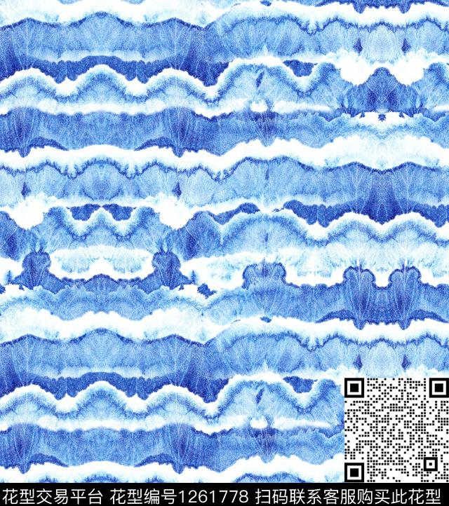 扎染华亿平台小碎花abstract数码印花华亿平台下载（图片编号: 1261778） - 瓦栏（Walan）