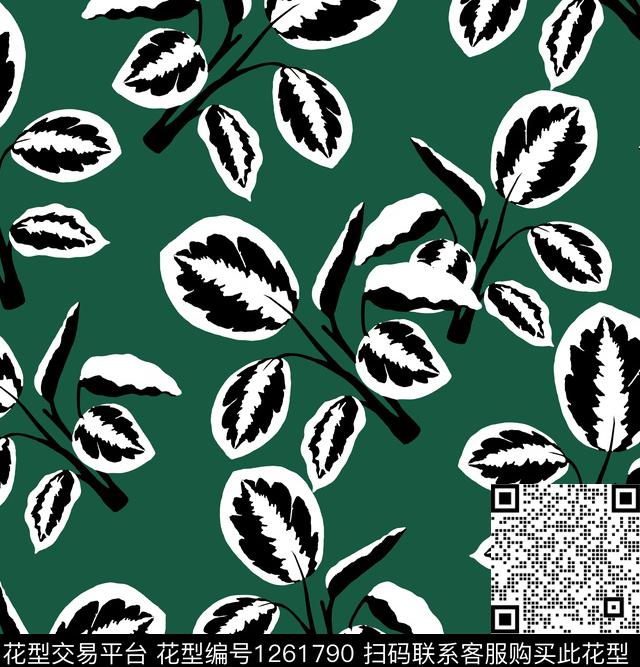 小碎花绿植树叶leaf传统印花华亿平台下载（图片编号: 1261790） - 瓦栏（Walan）
