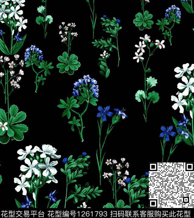 扎染华亿平台小碎花abstract数码印花华亿平台下载（图片编号: 1261793） - 瓦栏（Walan）