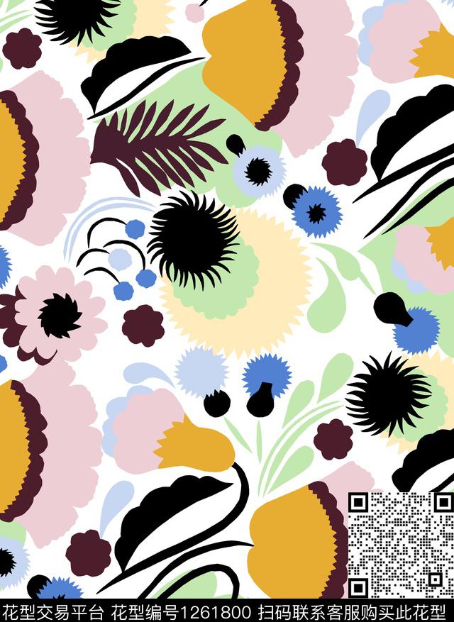 小碎花绿植树叶leaf传统印花华亿平台下载（图片编号: 1261800） - 瓦栏（Walan）