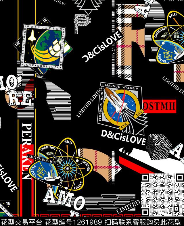 字母迷彩动物数码印花华亿平台下载（图片编号: 1261989） - 瓦栏（Walan）