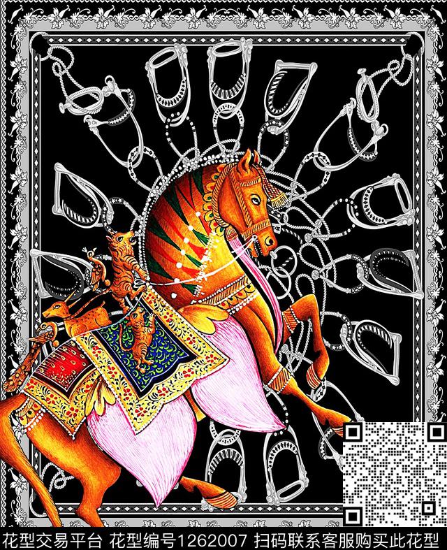 定位花动物潮牌数码印花华亿平台下载（图片编号: 1262007） - 瓦栏（Walan）