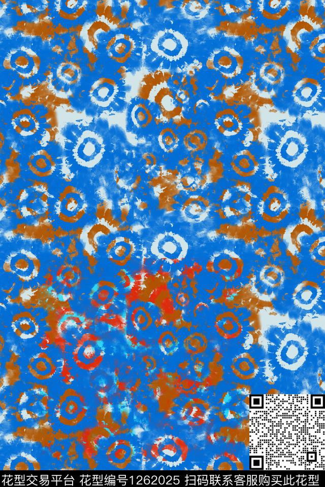 男装休闲花卉抽象数字印花数码印花华亿平台下载（图片编号: 1262025） - 瓦栏（Walan）