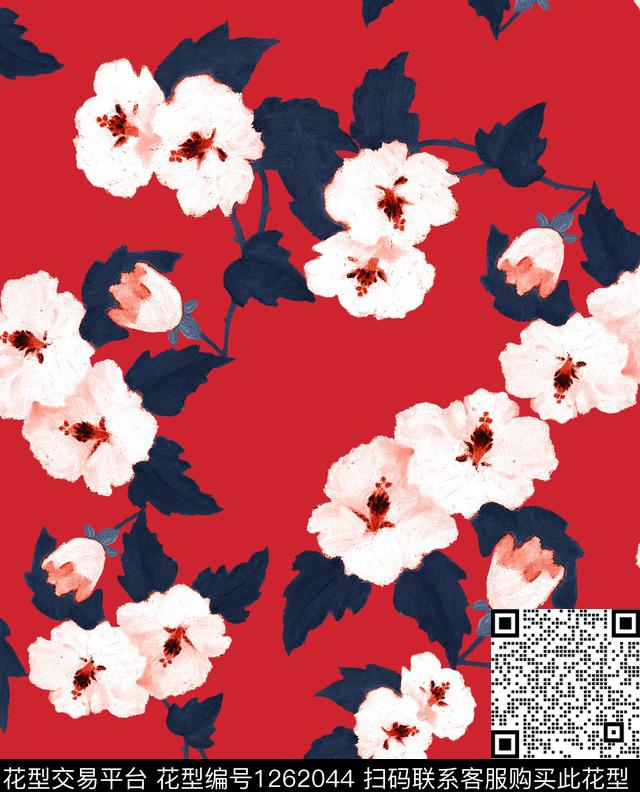 康乃馨小碎花DOLCEGABBANA数码印花华亿平台下载（图片编号: 1262044） - 瓦栏（Walan）