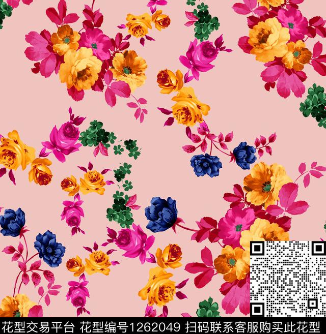 小碎花数码印花华亿平台下载（图片编号: 1262049） - 瓦栏（Walan）