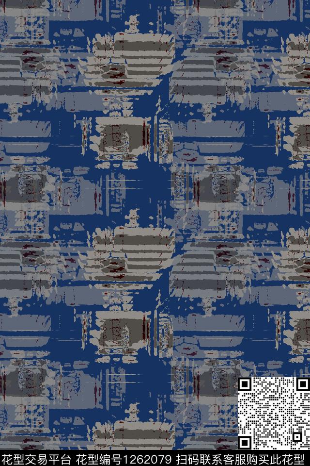 男装休闲花卉数字印花抽象数码印花华亿平台下载（图片编号: 1262079） - 瓦栏（Walan）