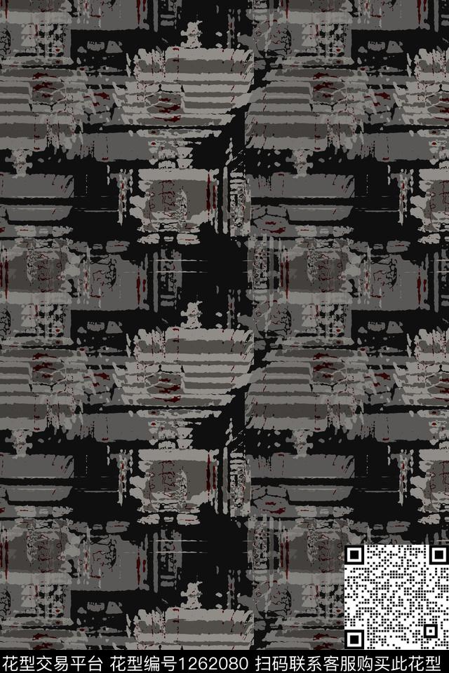男装休闲花卉数字印花抽象数码印花华亿平台下载（图片编号: 1262080） - 瓦栏（Walan）