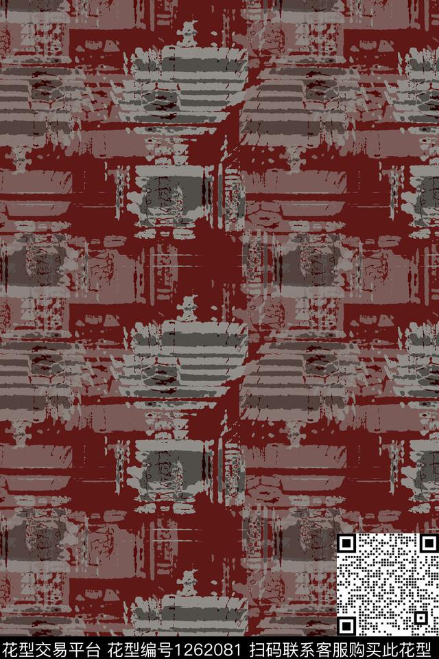 男装休闲花卉数字印花抽象数码印花华亿平台下载（图片编号: 1262081） - 瓦栏（Walan）