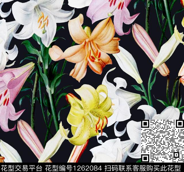 康乃馨小碎花DOLCEGABBANA数码印花华亿平台下载（图片编号: 1262084） - 瓦栏（Walan）