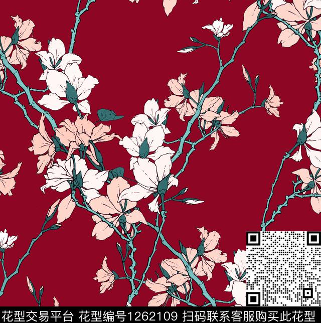 康乃馨小碎花DOLCEGABBANA数码印花华亿平台下载（图片编号: 1262109） - 瓦栏（Walan）