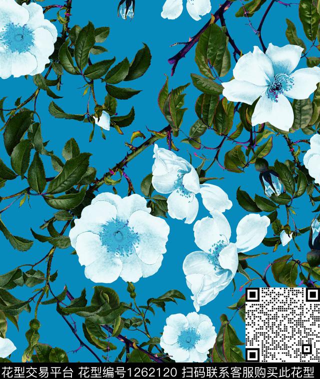 康乃馨小碎花DOLCEGABBANA数码印花华亿平台下载（图片编号: 1262120） - 瓦栏（Walan）