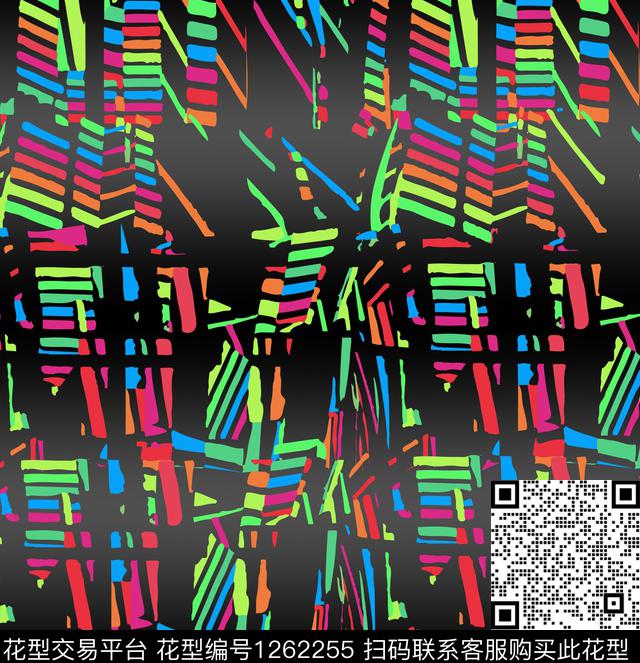 几何花卉几何民族花卉传统印花华亿平台下载（图片编号: 1262255） - 瓦栏（Walan）