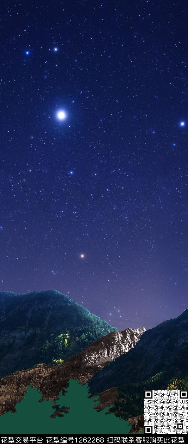 星空山白云数码印花华亿平台下载（图片编号: 1262268） - 瓦栏（Walan）