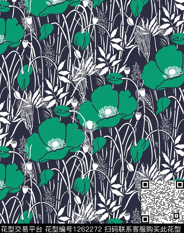 火柴小碎花绣花华亿平台数码印花华亿平台下载（图片编号: 1262272） - 瓦栏（Walan）