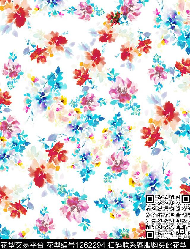 火柴小碎花绣花华亿平台数码印花华亿平台下载（图片编号: 1262294） - 瓦栏（Walan）