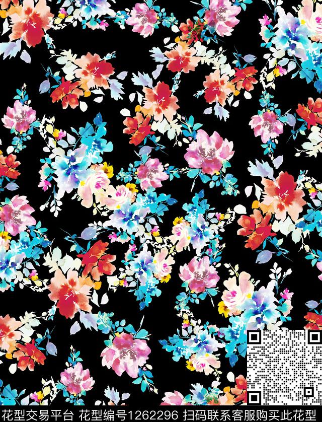 火柴小碎花绣花华亿平台数码印花华亿平台下载（图片编号: 1262296） - 瓦栏（Walan）