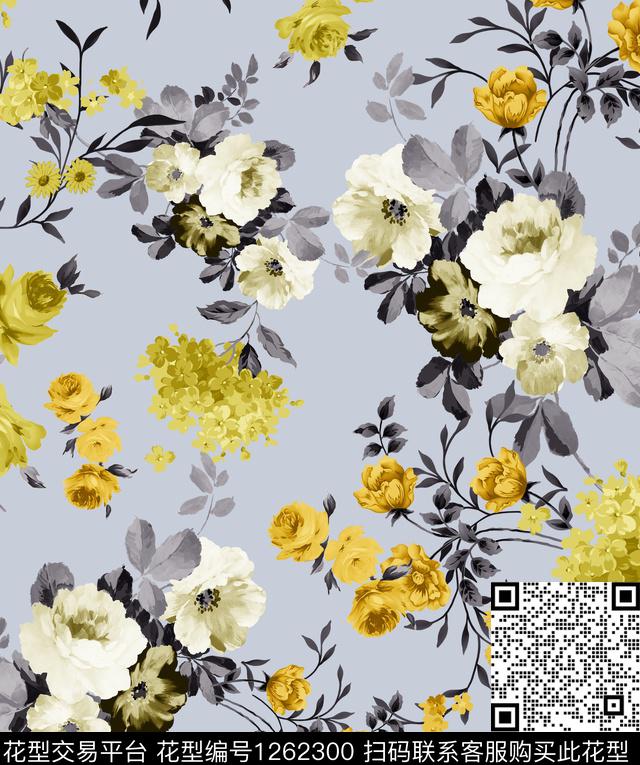 火柴小碎花绣花华亿平台数码印花华亿平台下载（图片编号: 1262300） - 瓦栏（Walan）