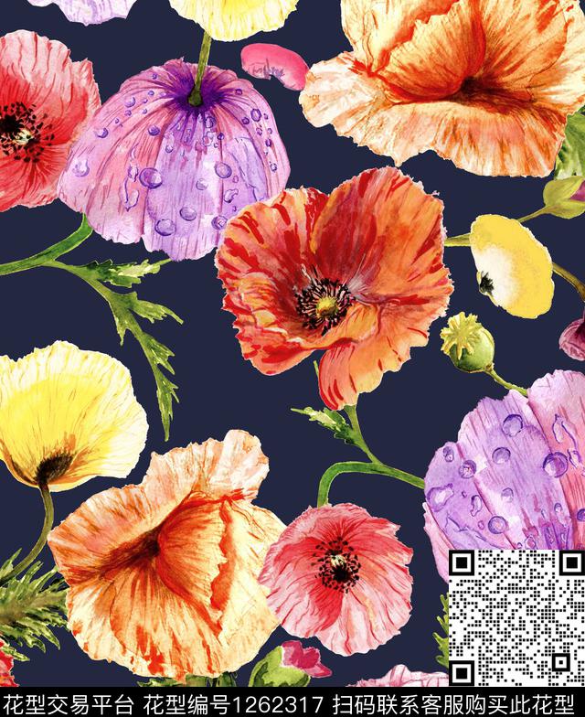 火柴小碎花绣花华亿平台数码印花华亿平台下载（图片编号: 1262317） - 瓦栏（Walan）