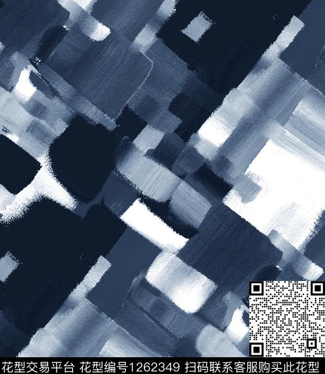 瓷砖花盆抽象手绘数码印花华亿平台下载（图片编号: 1262349） - 瓦栏（Walan）