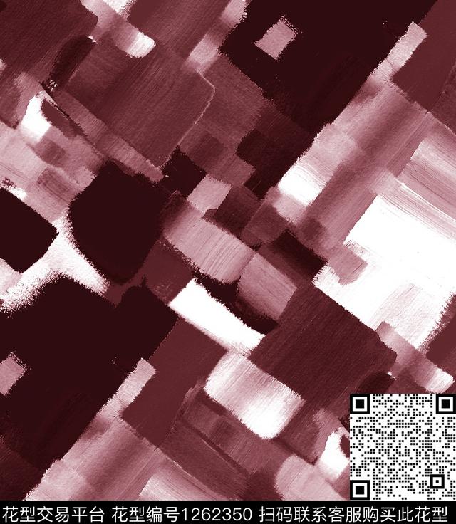 瓷砖花盆抽象手绘数码印花华亿平台下载（图片编号: 1262350） - 瓦栏（Walan）