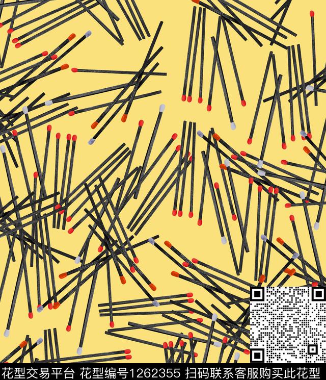 火柴小碎花绣花华亿平台数码印花华亿平台下载（图片编号: 1262355） - 瓦栏（Walan）