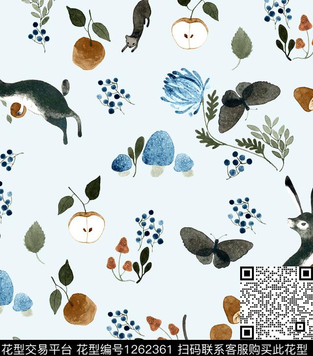 火柴小碎花绣花华亿平台数码印花华亿平台下载（图片编号: 1262361） - 瓦栏（Walan）