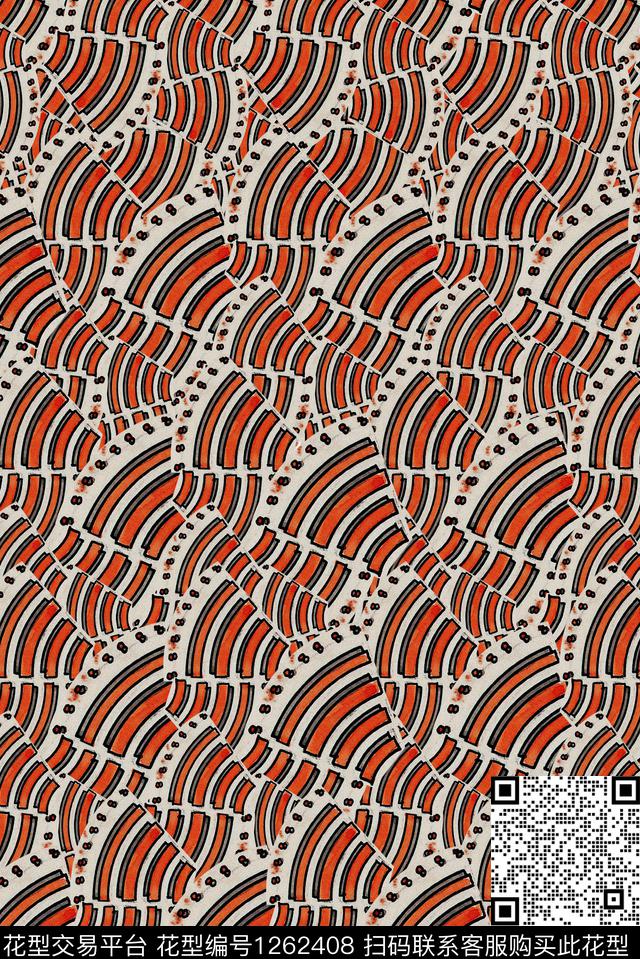 复古民族风年轻女性数码印花华亿平台下载（图片编号: 1262408） - 瓦栏（Walan）