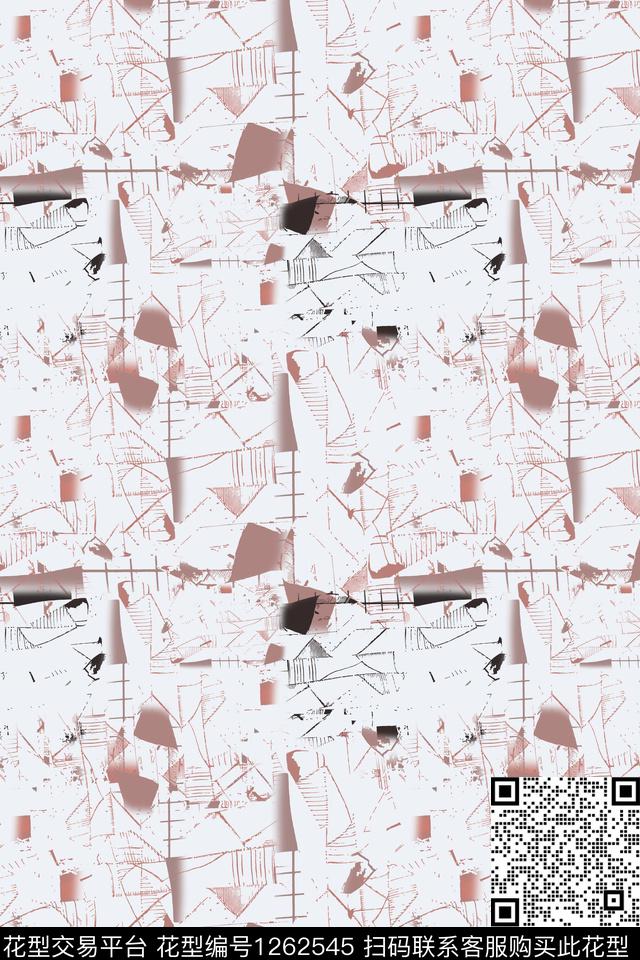 抽象数字印花男装休闲花卉数码印花华亿平台下载（图片编号: 1262545） - 瓦栏（Walan）