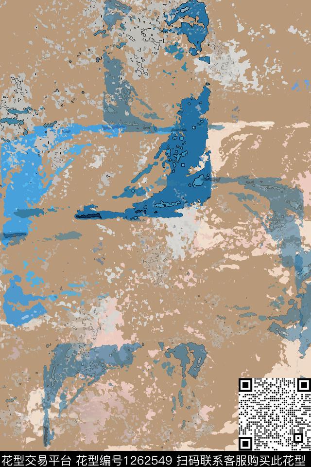 抽象男装休闲花卉数字印花数码印花华亿平台下载（图片编号: 1262549） - 瓦栏（Walan）