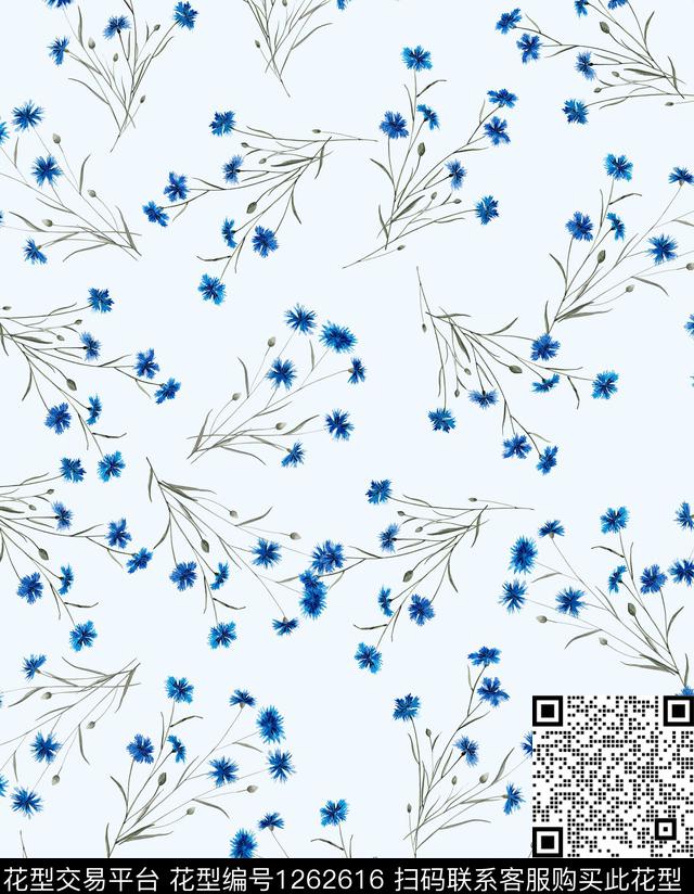 小碎花poppy大烟花数码印花华亿平台下载（图片编号: 1262616） - 瓦栏（Walan）