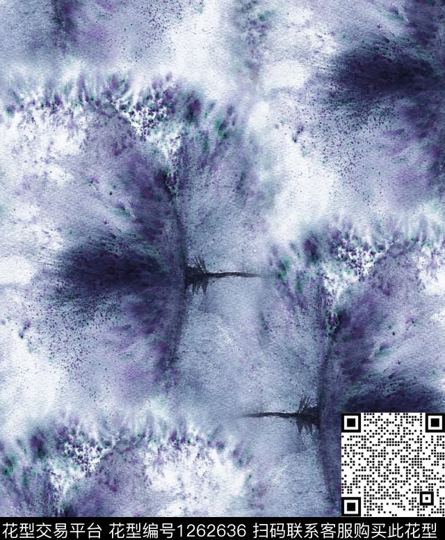 抽象蜡染扎染华亿平台数码印花华亿平台下载（图片编号: 1262636） - 瓦栏（Walan）