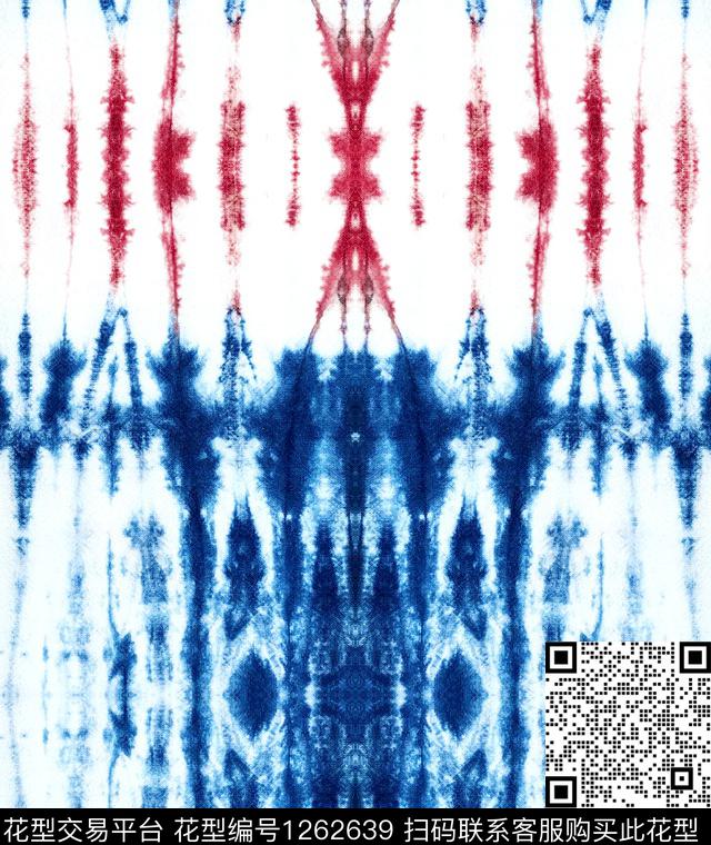 抽象蜡染扎染华亿平台数码印花华亿平台下载（图片编号: 1262639） - 瓦栏（Walan）