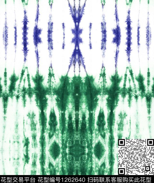 抽象蜡染扎染华亿平台数码印花华亿平台下载（图片编号: 1262640） - 瓦栏（Walan）